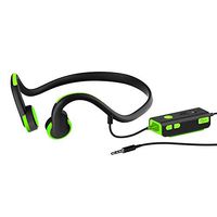 Open Ear Bone Conduction Headphones, Sports Headphone With Waterproof Sweatproof and Noise Reduction Microphone for iPhone/ Android/ MP3/ MP4 (Green)