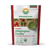 Amazing Grass Adaptogens Booster: Greens Powder with Ashwagandha, Rhodiola, Chaga & Tulsi, Smoothie Booster, 30 Servings
