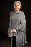 OrthoGlam “Silver Lining” Lightweight Crystal Bedazzled Cane - Fashionable Wooden Walking Stick for Balance Assistance