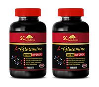 Bodybuilding Supplements for Men Maximum Strength - L-GLUTAMINE - L-glutamine Natural - 2 Bottles 200 Capsules