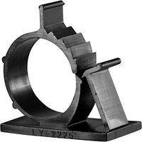 Cable Clips, GLE2016 Self-Adhesive Wire Holder Cable Organizer Cord Management Clamps with Adjustable Backed 20 Pack Black (XX-Large)