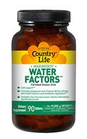 Country Life Water Factors - with Potassium and B6 for Electrolyte Balance - 90 Tablets