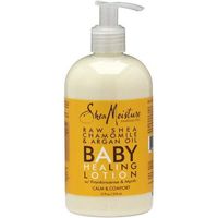 Shea Moisture Organic Raw Shea Healing Lotion, Chamomile & Argan Oil (Pack of 2)
