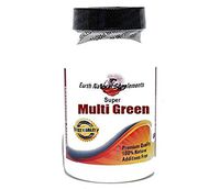 Super Multi Green with Kelp Bladderwrack Dulse Clubmoss Irishmoss Gentian * 200 Capsules 100% Natural - by EarhNaturalSupplements