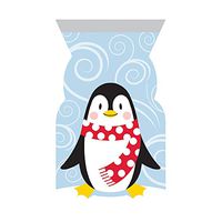 Pack of 144 Penguin Cello Bag with Zipper 9"