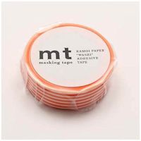 MT Washi Masking Tape, 1P Deco, Border Tangerine, 15mm x 10m (MT01D321)