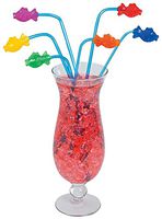 Tropical Fish Straws (12 Pieces per Pack) Plastic (36)