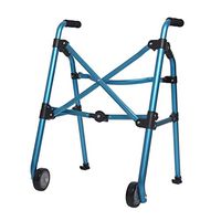 Walkers Foldable Aluminum Alloy Elderly Armrests Old People's Crutches for Seniors Walking Rehabilitation Equipment (Color : Blue, Size : 55x49x(73-91) cm)