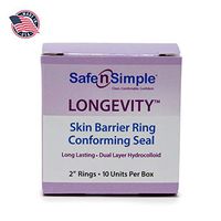 Safe N Simple Longevity Skin Barrier Rings 2", 10 Rings/Box