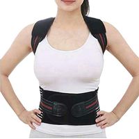 Back Posture Corrector for Women - Primate Posture Brace - Upper Back Brace Posture Support Black