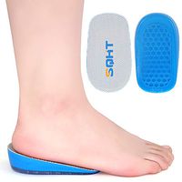 SQHT Height Increase Insoles - 1 Inch Heel Lift for Achilles Tendonitis, Heel Pain and Leg Length Discrepancy, Shoe Inserts for Men and Women (1'' Height)