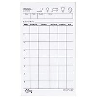 Choice 1 Part White Waiter / Waitress Order Pad - 10/Pack