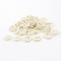 uxcell 70 Pcs Beige Protective Antistatic Latex Finger Cots Fingertips