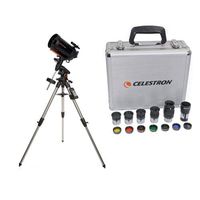 Celestron Advanced VX 8" Schmidt-Cassegrain Telescope - with Deluxe Accessory Kit (5 Plossl Eyepieces, 1.25" Barlow Lens, 1.25" Filter Set, Accessory Carry Case