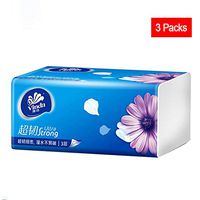 3-Ply Facial Tissue, Soft Facial Paper, 130 Tissues per Pack, Household Kleenex Toilet Paper, Soft Skin-Friendly Paper Towels (white A, 3 Packs)