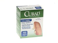 Curad Woven Blue Detectable Bandage, 100-Count (Pack of 2)