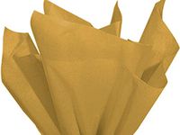 Antique Gold Art DIY Crafts Tissue Paper for Gift Wrapping 15"X20" 5 Sheets