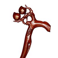 AOHMG 37 Inch Wood Carved Canes for Women, Lightweight and Strong Traditional Style Walking Stick, with Non-Slip Rubber Tip Affordable Gift,A