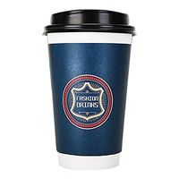 12oz 100 Pack Disposable Hot Paper Coffee Cups with Lids To Go Paper Coffee Cups for Office Parties Home Travel Corrugated Sleeve Hot Drink Cups