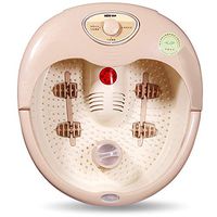 Foot Spa Bath Massager, Heating, Red Lights and Oxygen, Foot Massage Tub, with 3 Levels Temperature Control, Foot Massage Basin, 4 Massaging Rollers