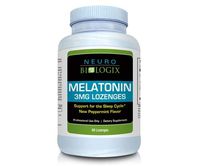 Neurobiologix Melatonin Sleep Supplement Natural Peppermint Flavor (3 Milligrams 60 Lozenges)
