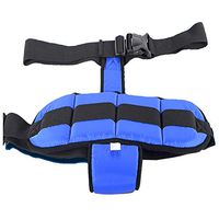 XIHAA Elderly Wheelchair Seat Restraint Belt,Torso Support Wheelchair Positioning Belt and Anti-Slip Thong Belt, Prevent Patient Forward Sliding,Blue