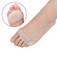 SUPVOX 5 Pairs Metatarsal Pads Ball of Foot Cushions, Toe Separators, Gel Rubber Silicone Sesamoiditis Pads, Breathable Foot Pain Relief Cushions Hammer Straighten Correct Bunion Pain Foot