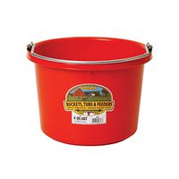Little Giant Farm & Ag P8RED 8 Quart Red Plastic Buckets