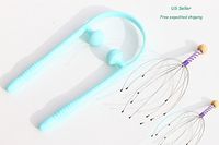 We pay your sales tax Set of 3 Massager ~ 2 Head & Neck Scalp Octopus + 1 U Shape Shoulder Leg Stress Relief Massage Tool Relax Best Ever