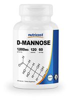 Nutricost D-Mannose 500 mg, 120 Capsules - 1000mg Per Serving, Non-GMO, and Gluten Free