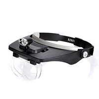 SPLY DTEM Magnifier Head-Mounted Magnifying Glass with LED Light 5 Times HD Reading TV Mobile Phone Repair Multi-Function Magnifying Glass