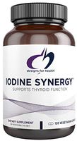 Designs for Health Iodine with Selenium - Iodine Synergy, 10mg Iodine + 40mcg Selenium for Thyroid Support (120 Capsules)