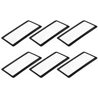 uxcell uxcell Fresnel Lens Magnifier 75mm x 40mm 3X 300% Credit Card Magnifier for Seniors Macular Degeneration Maps Jewelry Repair Fire Starter Black 6pcs