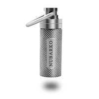 NUBARKO Mini Pill Fob, Titanium Keychain Pill Holder, Emergency Aspirin & Nitroglycerin Pill Holder for Men and Women, Waterproof, Light Weight and Non Allergenic