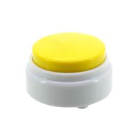 Netural Mini Size Sound Button-20S Record Talking Button-High Sound Quality Answer Buzzer-Recording Press Button(Yellow+White)