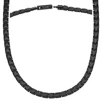 MagnetRX® Titanium Magnetic Therapy Necklace - Natural Pain Relief for Neck Arthritis, Back, Shoulder Pain, Headache and Migraine Relief Magnetic Necklace (Black, 21.5 Inches)