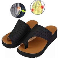 OTO Foot Correction Sandals - Cutout Comfort Beach Slippers - Foot Correction Sandals Big Toe Bone Correction- Black,40
