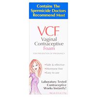 5 Pack VCF Vaginal Contraceptive Foam for women .6 oz. Instant contraceptive power with strength of nonoxynol-9. For vaginal use.