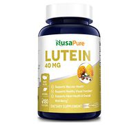 Lutein 40mg 180 Veggie Capsules (Non-GMO & Gluten Free) Vision Support Supplement for Dry Eyes & Vision Health Care