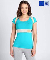 BeFit24® Posture Corrector for Women and Men Under Clothes - Adjustable Upper Back Straightener - Shoulder Support Brace - Slouching Correction - Neck and Clavicle Pain Relief [ Size 0 - Nude ]