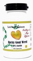 Horny Goat Weed * 550mg, 240 Capsules * Earth Natural * Libido - Support Erectile Function (2 Bottles)