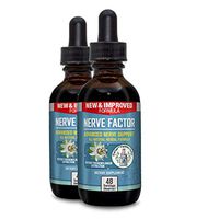 Nerve Factor - Liquid Nerve Support Supplement - Help Support Blood Flow and Calm Relaxation - Turmeric, B-Vitamins, Spirulina and Passionflower