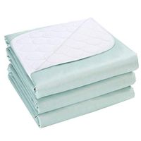 Reusable Incontinence Waterproof Bed Pads - Washable Absorbency Underpads Pad Mattress Protector Cover for Beds, Sofas and Chair (34 x 36 Inch(Pack of 3))