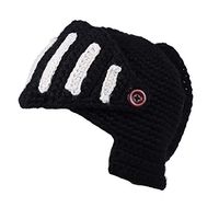 Men Novelty Windproof M-a-s-k-s, Stretch Hat Roman Knight Knit Cap Hair Head Scarf Wrap Black