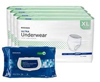 McKesson Ultra Absorbent Pull-Up Underwear X-Large, Case of 56 - Plus 1 Pack 100 Wipes