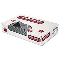 Jaguar Plastics G4046G Low-Density Commercial Can Liners, 40-45 Gallon, 1.3mil, Gray, 100/Carton