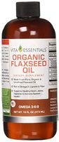 Vita Essentials Organic Flax Seed Oil, 16 Ounce