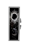 Aaron Melvin Funny Trippy Sun and Moon 3-Compartment Decorative Pocket Gift Box Case Organizer for Pill Box