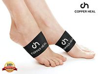 COPPER HEAL Arch Copper Compression Support Brace 2 Units Best Foot Plantar Fasciitis Sleeves Helps Relief Heel Spurs Flat Feet Ankle Achilles Tendon Insoles Shoes Dr Night Splint Insert