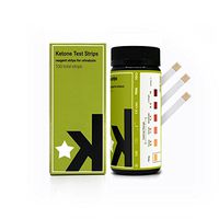 Ketone Test Strips for Testing Ketosis Levels on Keto Diet, Atkins, Diabetic Control, Low Carb. Accurately Measure Ketone Levels for Fat Burning and Weight Loss. 100 Strips